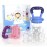 Baby Food Feeder/Fruit Feeder Pacifier Nibbler (2 Pack) - Infant Teething Toys | Silicone Feeder Baby | Mesh teethers for Babies | Baby Feeding Essentials | Frozen Breastmilk Teether (Blue&Pink)