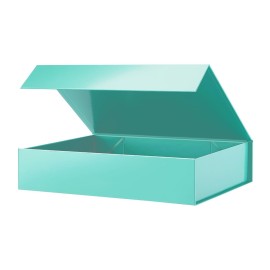 PACKHOME Gift Box 11.5x8x2.5 Inches, Sturdy Shirt Box with Magnetic Lid for Multiple Occasions (Glossy Green)