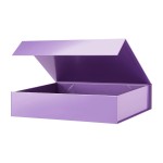 PACKHOME Gift Box 11.5x8x2.5 Inches, Sturdy Shirt Box with Magnetic Lid for Multiple Occasions (Glossy Purple)