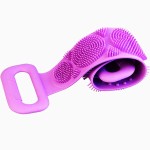 Jwxstore Silicone Back Scrubber for Shower, Silicone Body Scrubber, 35 Inch Extra Long Bath Body Brush Back Brush Exfoliating Body Scrubber with Handle for Men Women