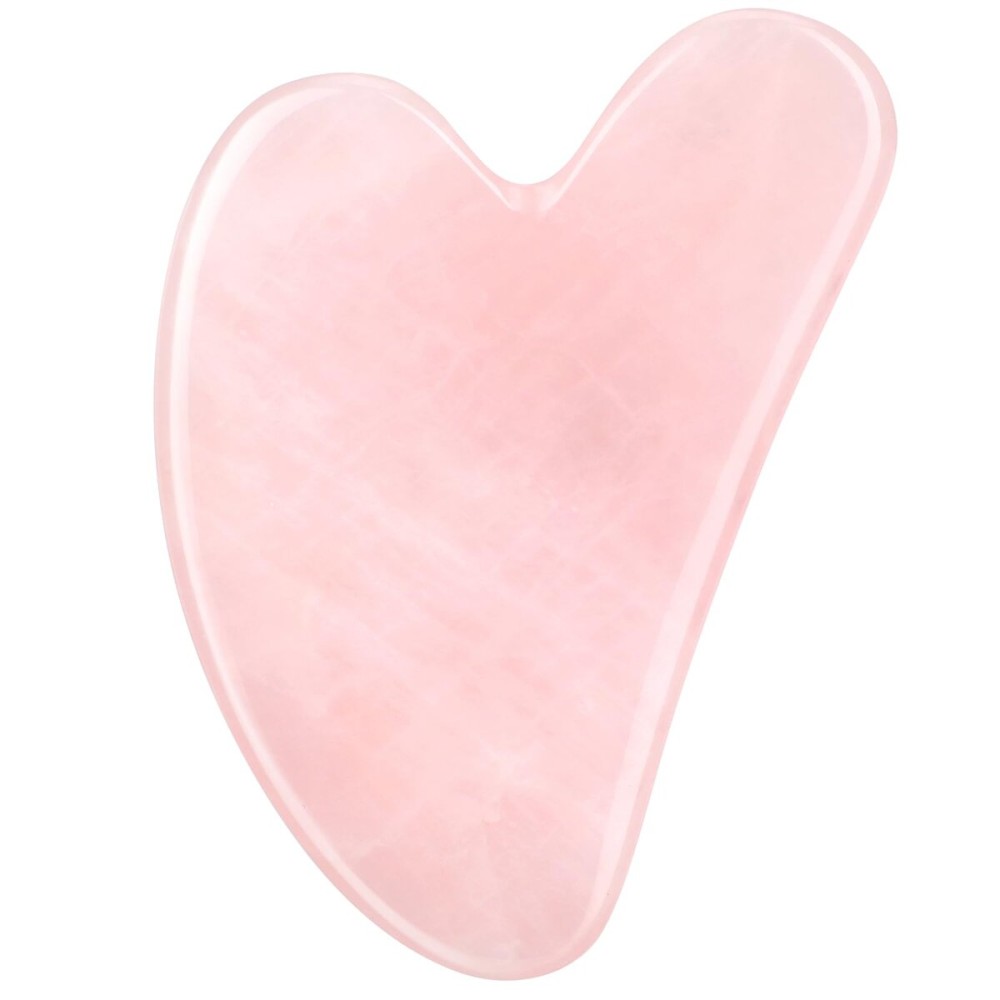 Gua Sha Facial Tools Guasha Tool Gua Sha Jade Stone for Face Skincare Facial Body Tensions Reduce Puffiness Festive (Pink)