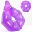 Weekly Pill Organizer, 2 Pack Portable Pill Box Medicine case 6 Colors (Seven Day) New Edition for Vitamin/Fish Oil/Pills/Supplements-Arthritis Friendly (Purple)