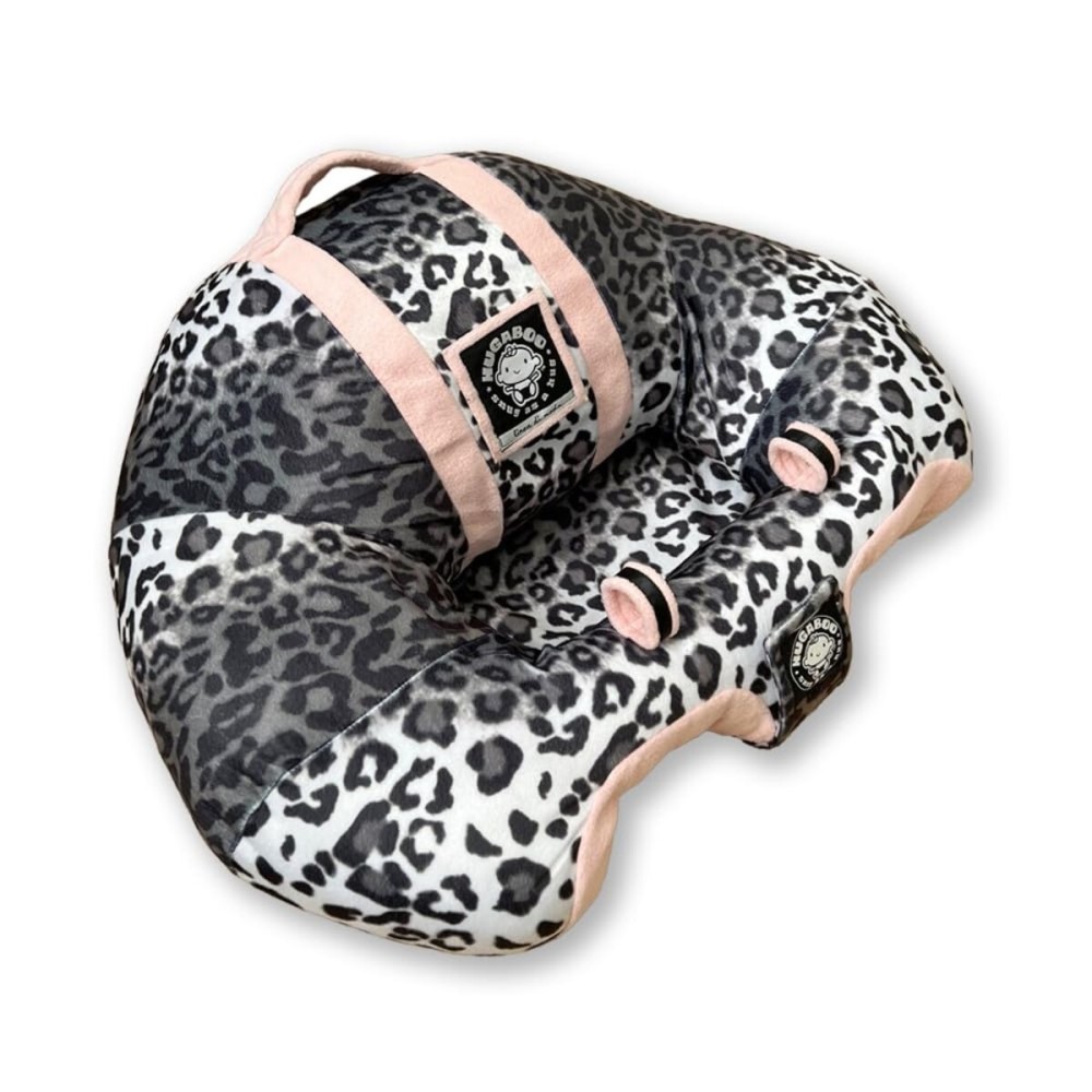 The Original Hugaboo Infant Sitting Chair | 2nd Edition | Pink Snow Leopard
