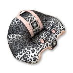 The Original Hugaboo Infant Sitting Chair | 2nd Edition | Pink Snow Leopard