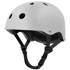 Tourdarson Skateboard Helmet Impact Resistance Ventilation for Youth & Adults (White,Small)