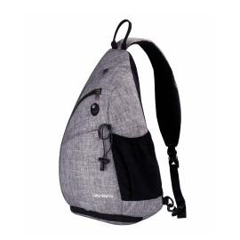 WATERFLY Sling Bag Crossbody Backpack: Over Shoulder Daypack Casual Cross Chest Side Pack
