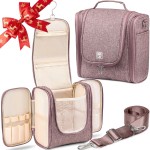 BOACAY Extra Large Hanging Travel Toiletry Bag for Women and Men, Makeup Bag, Bathroom & Shower Organizer Kit for Accessories, Cosmetics, Essentials