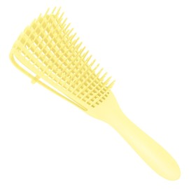 A.DASHER Detangling Brush for Afro America/African Hair Textured 3a to 4c, Knots Detangler Scalp Massage Comb for Women, Beige (3 Count)