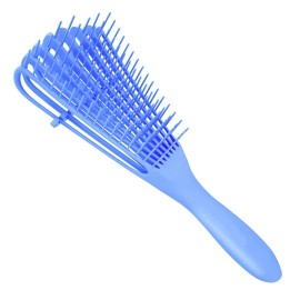 A.DASHER Detangling Brush for Afro America/African Hair Textured 3a to 4c, Knots Detangler Scalp Massage Comb for Women (Blue, 1 Count)