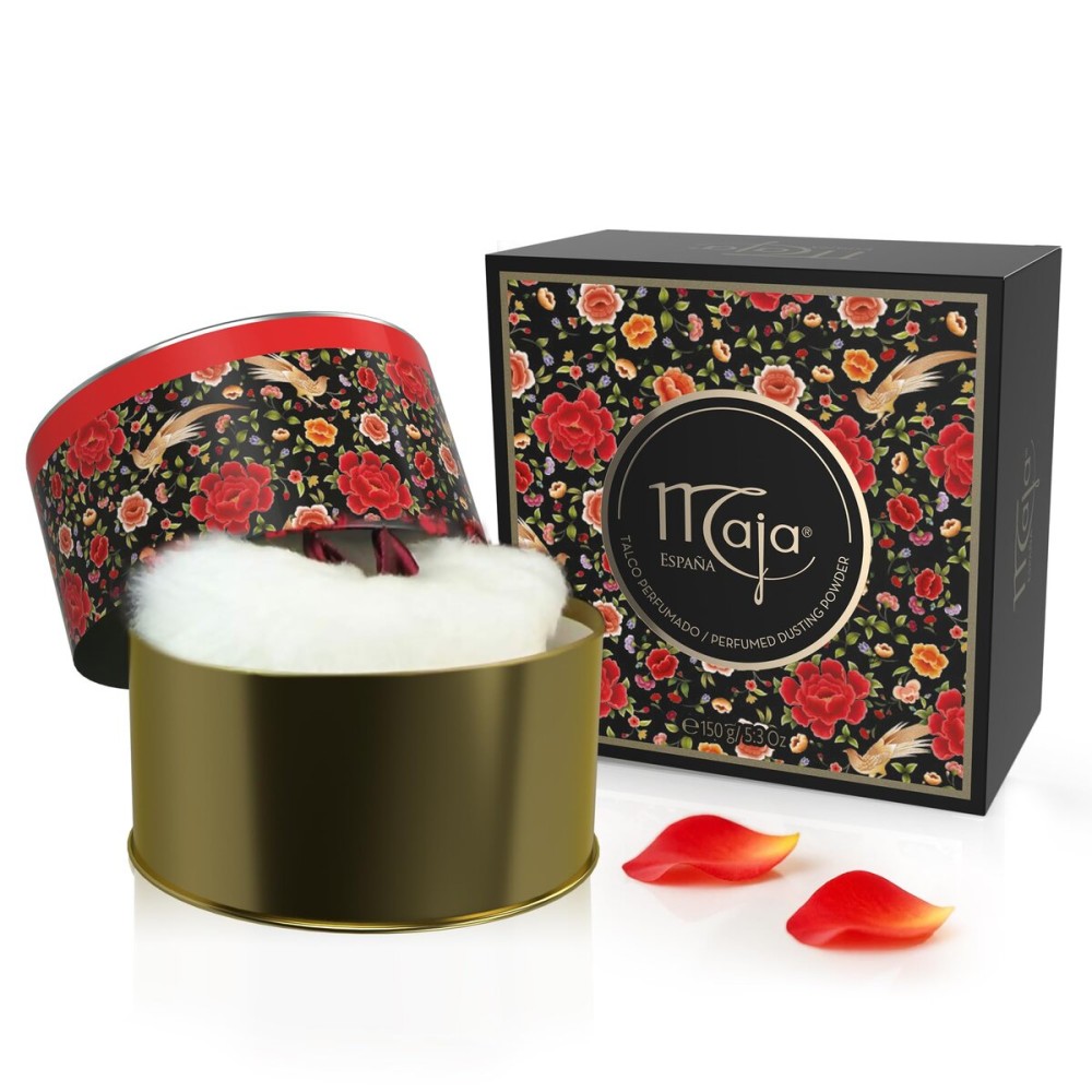 Maja Perfumed Talcum Powder - Soothes, Softens, Relieves Itch, Keeps Skin Dry & Fresh, Smoothing Body Powder for Women, Fragrance Dusting Powder, Talc Powder, 5.3 Oz, 1 Box