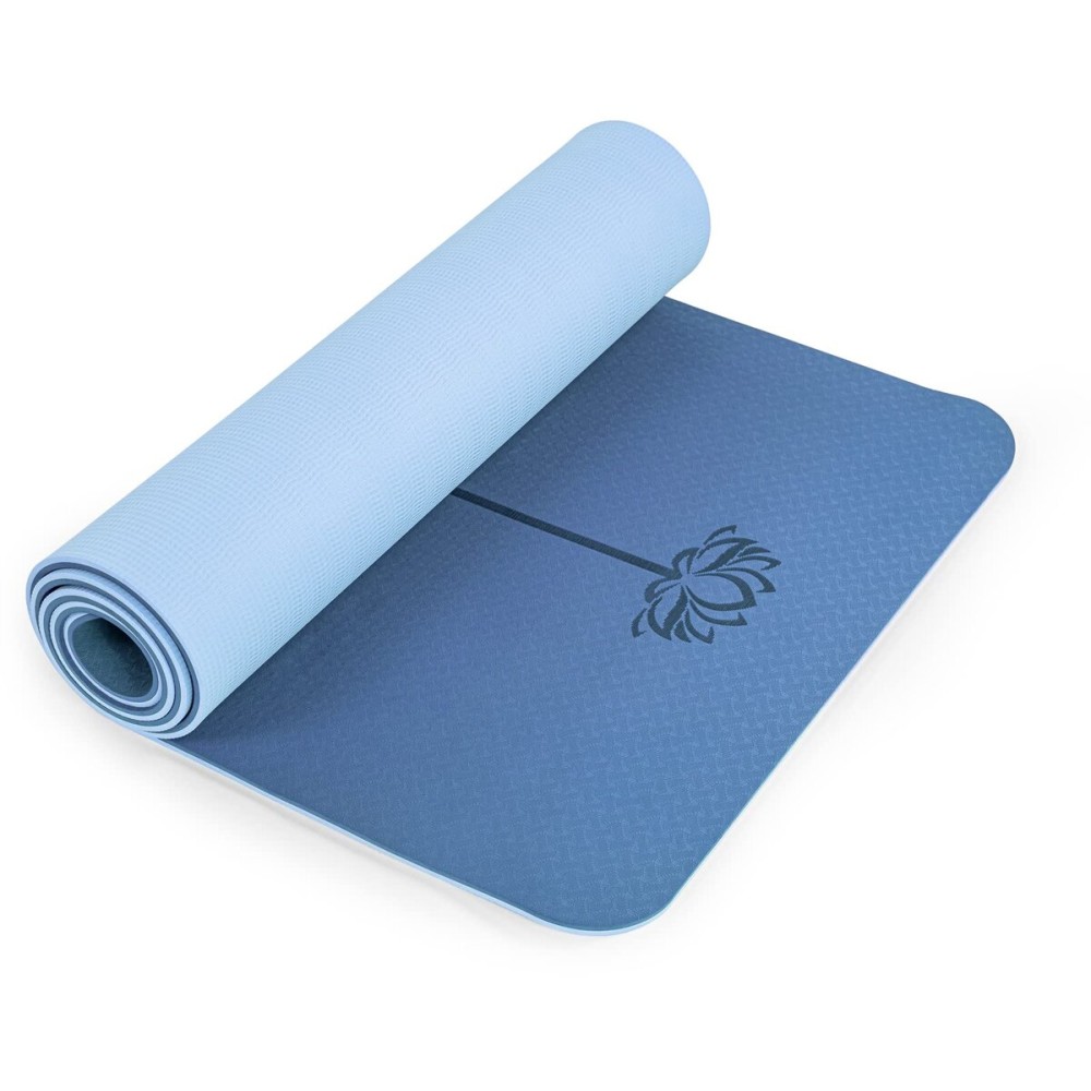 Yoga Mat Non Slip, Pilates Fitness Mats, Eco Friendly, Anti-Tear Yoga Mats for Women, 1/4 Exercise Mats for Home Workout with Carrying Sling