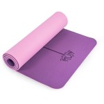 Yoga Mat Non Slip, Pilates Fitness Mats, Eco Friendly, Anti-Tear Yoga Mats for Women, 1/4 Exercise Mats for Home Workout with Carrying Sling Orchid & Pink