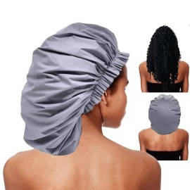 ELEBOX Premium Collection Super Jumbo Shower Cap Grey