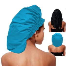 ELEBOX Premium Collection Super Jumbo Shower Cap Blue