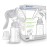 Elfzone Manual Breast Pump - Adjustable Suction Silicone Hand Pump Breastfeeding, Small Portable Manual Breast Milk Catcher Baby Feeding Pumps & Accessories, White, Mothers Day Gifts