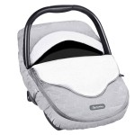 Yoofoss Baby Car Seat Cover Winter Carseat Canopies Cover to Protect Baby from Cold Wind, Super Warm Plush Fleece Baby Carrier Cover for Infant Boys Girls (Grey)
