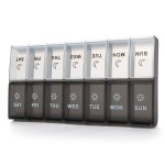 Mossime XL Large Daily Pill Organizer 2 Times a Day, Extra 7 Day Pill Box Am Pm, Weekly Day Night Vitamin Holder, Medicine Organizer, Big Pill Container, Medication Dispenser 14 Compartments