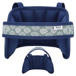 NAPUP Adjustable Carseat Head Support for Sleeping Kids & Toddlers - Safe, Comfortable & Breathable (Dark Blue)