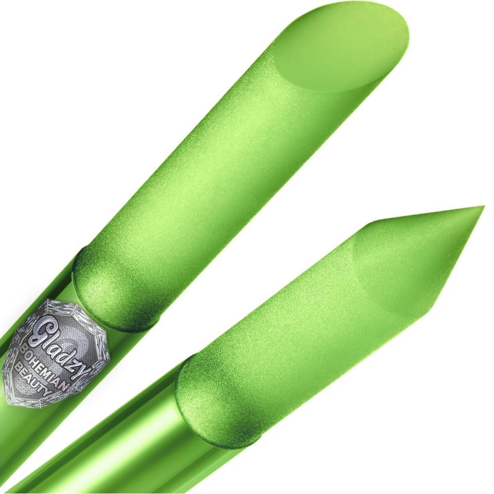 GLADZY Glass Cuticle Pusher - Manicure Cuticle Stick - Crystal Glass Cuticle Remover - Professional Nail Care Tool - Genuine Czech Quality Premium File Set