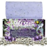 Amish Farms Sage Soap Bar with Bentonite Clay for Face & Body, Lavender Scent (1 Bar) Handmade in USA, Cold Processed Body Soap Bars for Women and Men - Gentle for Sensitive Skin, 4 Ounce Each