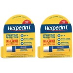 Herpecin L Lip Balm Stick with SPF30 and Lysine; Protects & Treats Cold Sores & Fever Blisters, Chapped Lips, 0.1oz - 2 Pack