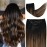 12 Clip in Hair Extensions Remy Human Hair for Women - Silky Straight Black Balayage Clip on Real Hair Extensions 50grams 4pieces(12inches, 1BT6P1B)