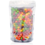 5 x 8 Stand Up Pouch Bags, 100 Pack - Clear Front & Aluminum Foil Back, Resealable and Heat Sealable Storage Bags for Food, Snacks, Coffee, Candy, and More