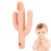 Cactus Teether, Baby Teething Toys for Babies, Self-Soothing Pain Relief Soft Baby Toothbrush for Babies, Toddlers, Infants, Boy and Girl, Natural Organic BPA Free(Peachy)
