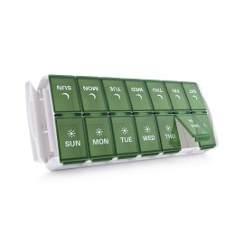 TookMag Weekly Medicine Pill Organizer 2 Times a Day, Easy Fill AM PM Pill Box, Large Capacity Quick-Refill 7 Day Pill Cases for Pills/Vitamin/Fish Oil/Supplements (Patent Registered)