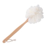 RASDDER Bath Brush Long Handle for Shower, Loofah on a Stick, Soft Mesh Loofah for Skin Exfoliating, Shower Brush for Men and Women