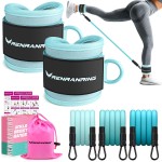 Ankle Resistance Bands with Cuffs, Exercise Bands for Legs and Butt, Home Gym Workout Equipment, Butt Exercise Equipment Booty Bands Ankle Bands for Men Women Legs and Glutes