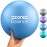 Core Balance Pilates Ball 9 Inch Anti Burst With Inflation Tube - Mini Exercise Ball for Physical Therapy, Yoga, Barre, Stretching and Core Stability Workout (Blue)