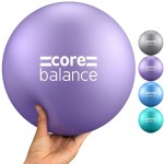 CORE BALANCE Soft Pilates Ball 23cm / 9 Inch, Small Anti Burst, Yoga Exercise Fitness Physiotherapy Physical Training, Inflatable Straw for Easy Inflation, 200kg Weight Capacity