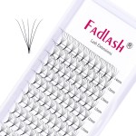 Premade Fans Eyelash Extensions 3D 5D 0.07 0.10 Volume Lashes Extensions C D Curl Mixed Tray Volume Premade Fans 8-20mm Length Avalible (5D-0.07-C, 8-14mm)