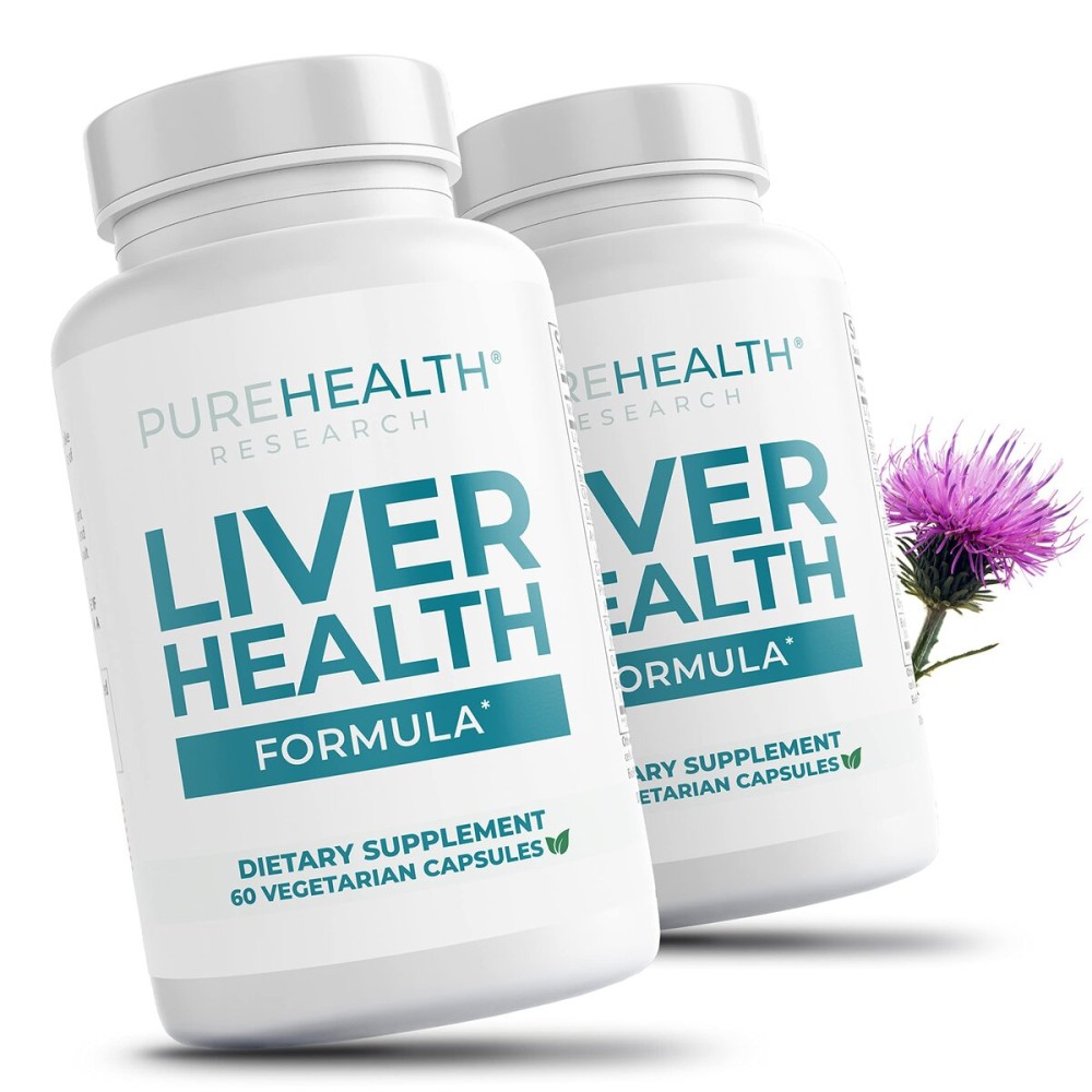 Liver Health Detox and Cleanse Supplement for Fatty Liver - Healthy Liver Blend with Artichoke Extract, Milk Thistle and Dandelion - Liver Support Support Supplements for Women & Men - 2 Bottles