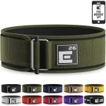 Self-Locking Weight Lifting Belt | Premium Weightlifting Belt for Serious Functional Fitness, Weight Lifting, and Olympic Lifting Athletes| Lifting Belt for Men and Women (Small, Green)
