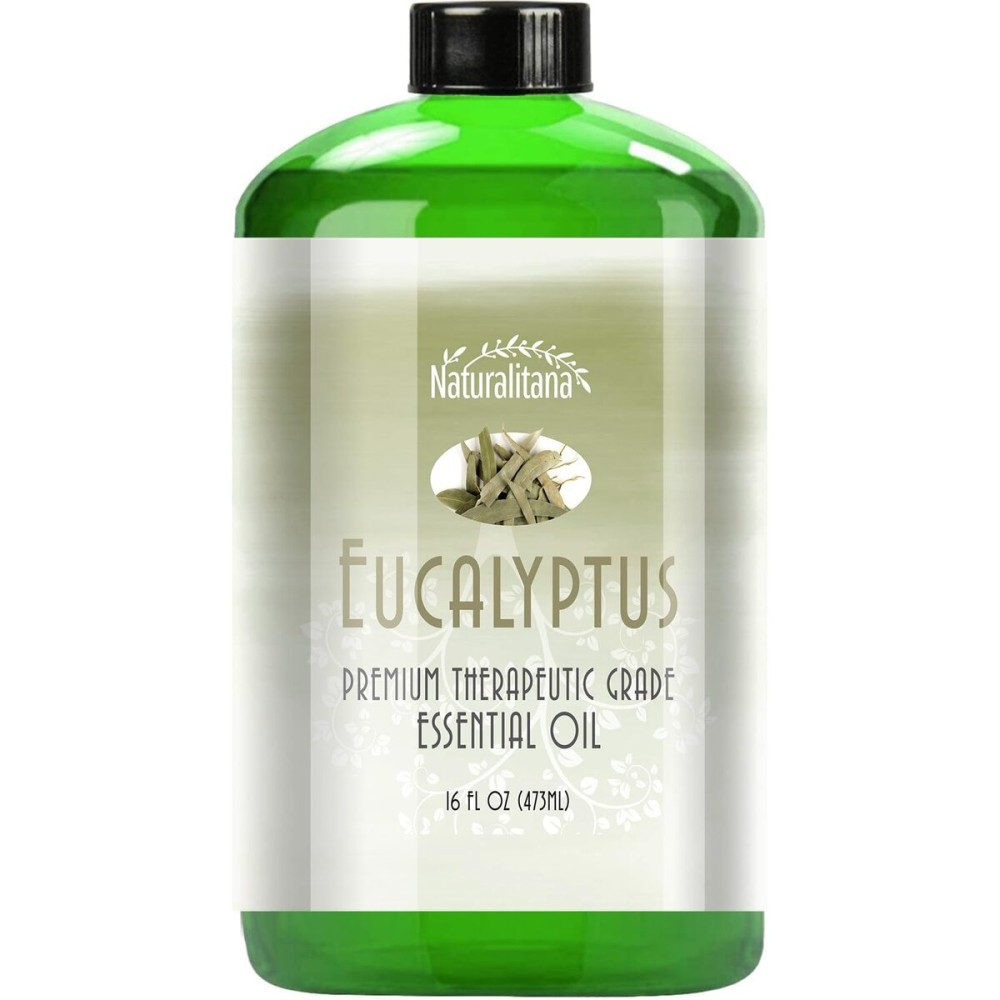 Naturalitana Eucalyptus Essential Oil 16 oz, Therapeutic Grade - Essential Oil for Diffuser, Humidifier, Bath Bombs, Soap & Candle Making