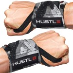 Hustle Athletics Wrist Wraps for Weightlifting - 18 & 12 Premium Wrist Support Weight Lifting Wraps to Lift Heavier & Train Harder - Heavy Duty Powerlifting & Bench Press Gym Straps for Men & Women