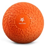 Yes4All 10 lbs Slam Ball for Strength, Power and Workout - Fitness Exercise Ball with Grip Tread & Durable Rubber Shell (10 Lbs, Orange), Orange beast, 10lbs