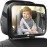 KeaBabies Shatterproof Baby Car Mirror, Backseat - Large Safety Car Seat Mirror for Baby Rear Facing, 360 Crystal Clear View, Accessories for Removable Headrest, Easy Install & Adjust (Sleek Black)