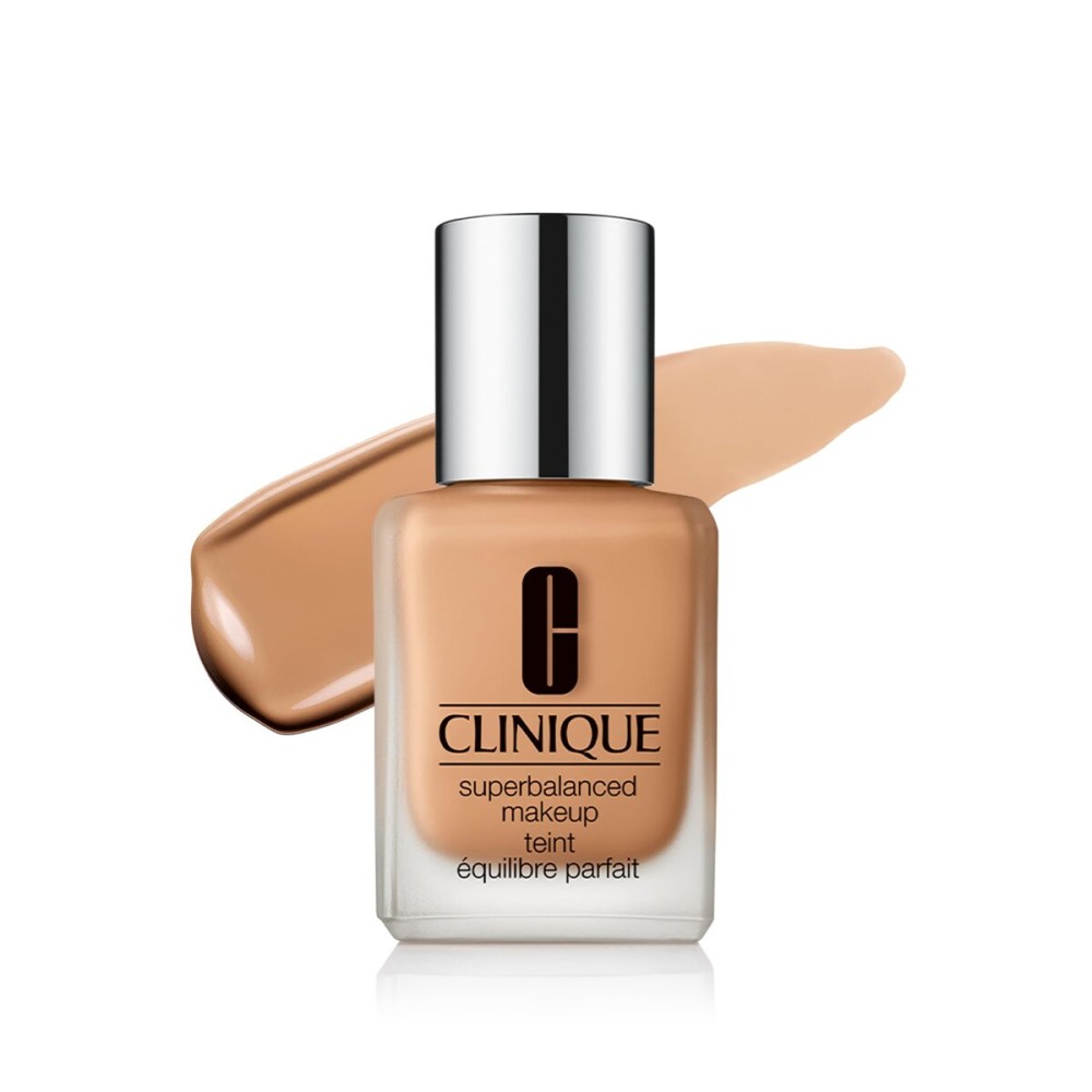 Clinique Superbalanced Oil Free Liquid Foundation Makeup For Dry to Oily Skin Types | Hydrating + Moisturizing | Moderate Coverage + Natural Finish, Honeyed Beige, 1 Fl Oz