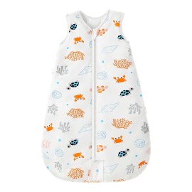 Mosebears Sleep Sack Baby Winter Wearable Blanket with 2-Way Zipper,2.5 TOG Cotton Sleep Sack Unisex (Ocean Animal, 18-24 Months)
