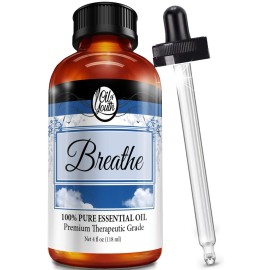 Oil of Youth 4 Ounce Breathe Blend Essential Oil - Therapeutic Grade, Pure & Natural for Diffuser and Aromatherapy