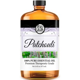 Oil of Youth Patchouli Essential Oil - Pure Therapeutic Grade for Aromatherapy, Diffuser, Hair Care, Enhances Mood - Natural Patchouli Scent (16oz Bulk)