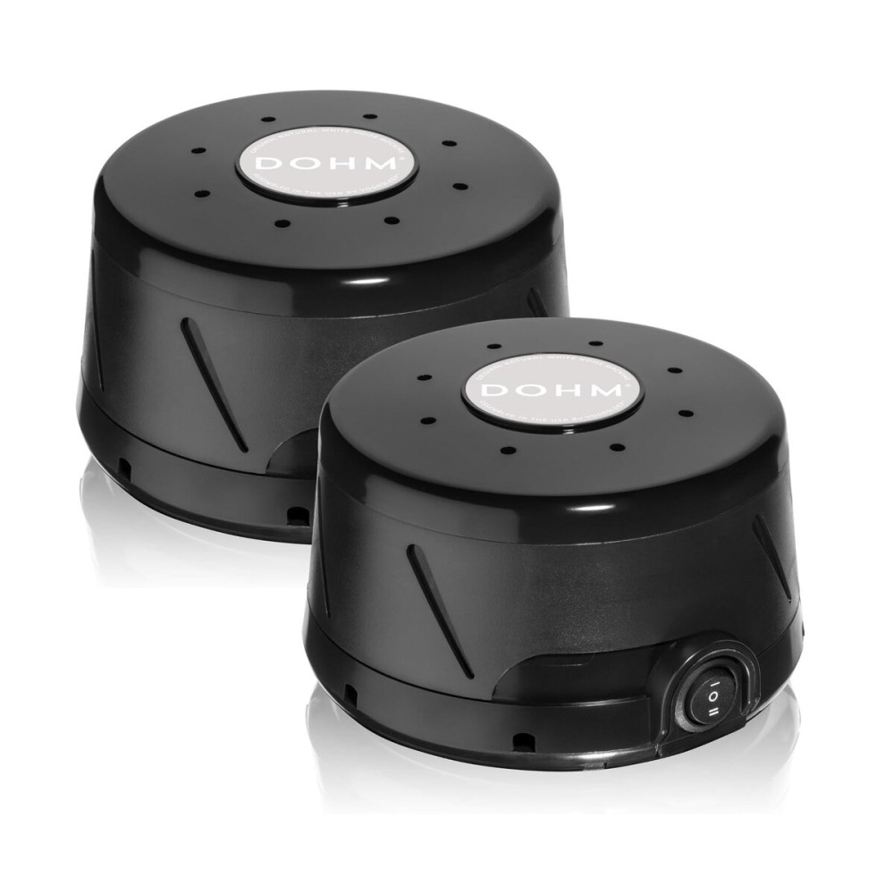 Yogasleep Dohm Classic 2-Pack Black | The Original White Noise Machine | Soothing Natural Sound from a Real Fan | Noise Cancelling | Sleep Therapy, Office Privacy, Travel