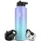 IRON FLASK Camping & Hiking Hydration Flask with Straw, Wide Mouth Insulated Stainless Steel Sports Water Bottle - 40 oz Cotton Candy