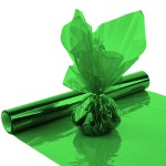 Morepack Green Cellophane Wrap Roll, Translucent Green Cellophane Wrapping Paper, 16 Inch Width x 100 Ft Long Colored Cellophane Rolls for Gift Baskets, DIY Arts Crafts Decoration