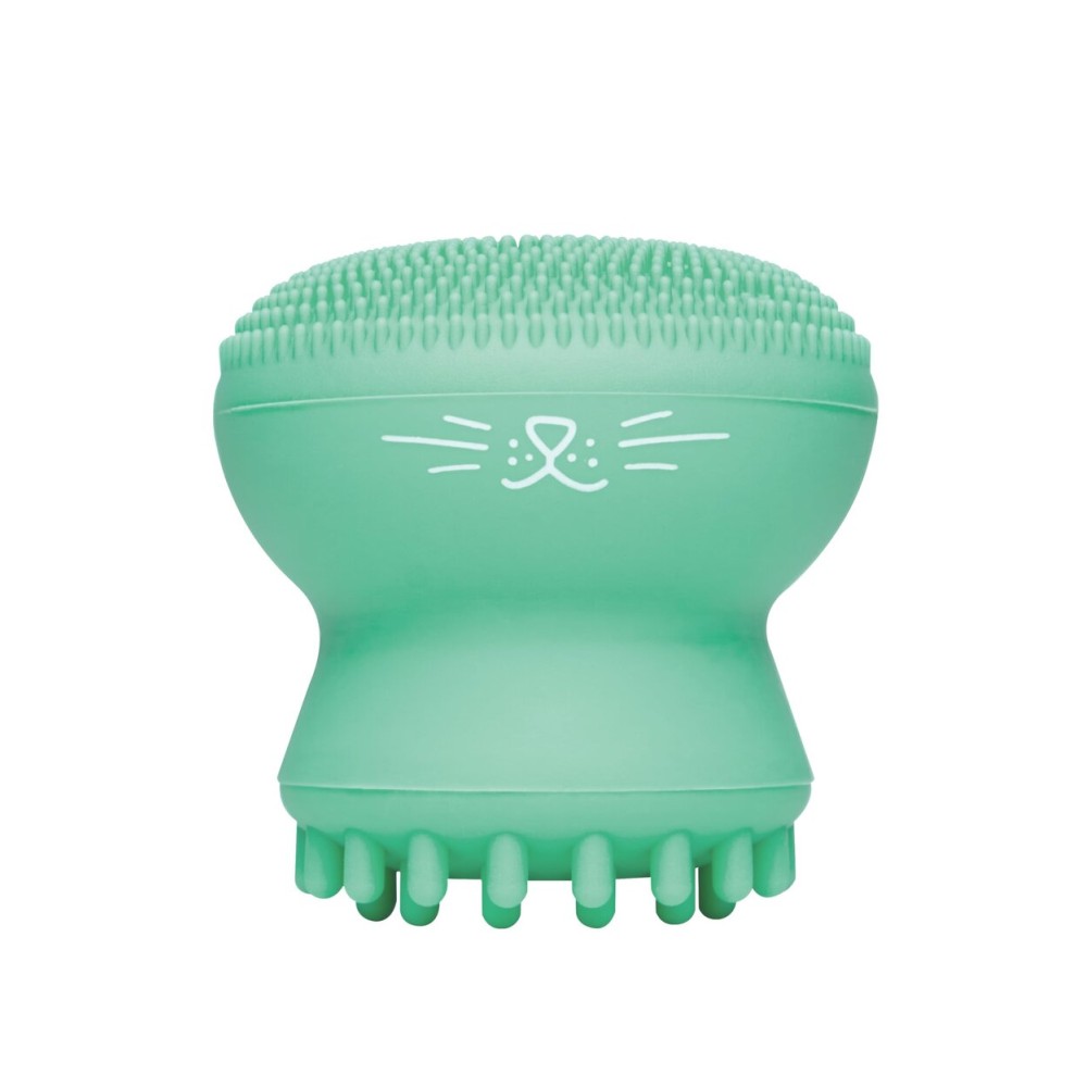 I Dew Care Cleansing Tool - Pawfect Face Scrubber | 3-in-1 Cute Silicone Pore Cleanser, Exfoliator, and Massager with Sponge