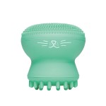 I Dew Care Cleansing Tool - Pawfect Face Scrubber | 3-in-1 Cute Silicone Pore Cleanser, Exfoliator, and Massager with Sponge