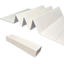 Foldable Yoga Mat - 1/4 Inch Thick, Lightweight, Easy to Store, Non-Slip Travel Yoga Mat for Fitness, Yoga, Pilates, Home Workouts, and Floor Exercises